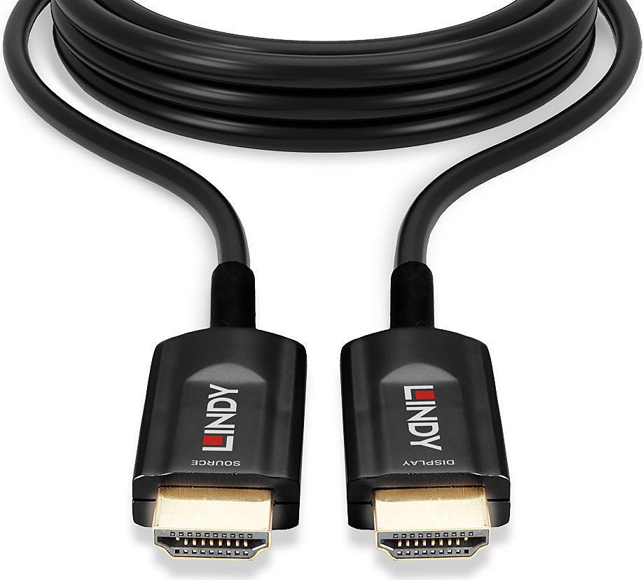 Lindy - Ultra High Speed - HDMI-Kabel - HDMI männlich bis HDMI männlich - 10 m - Hybrid Kupfer/Kohlefaser - Schwarz - rund, Support von 4K 120 Hz, Support von 8K 60 Hz Lindy - Ultra High Speed - HDMI-Kabel - HDMI männlich bis HDMI männlich - 10 m - Hybrid Kupfer/Kohlefaser - Schwarz - rund, Support von 4K 120 Hz, Support von 8K 60 Hz von Lindy
