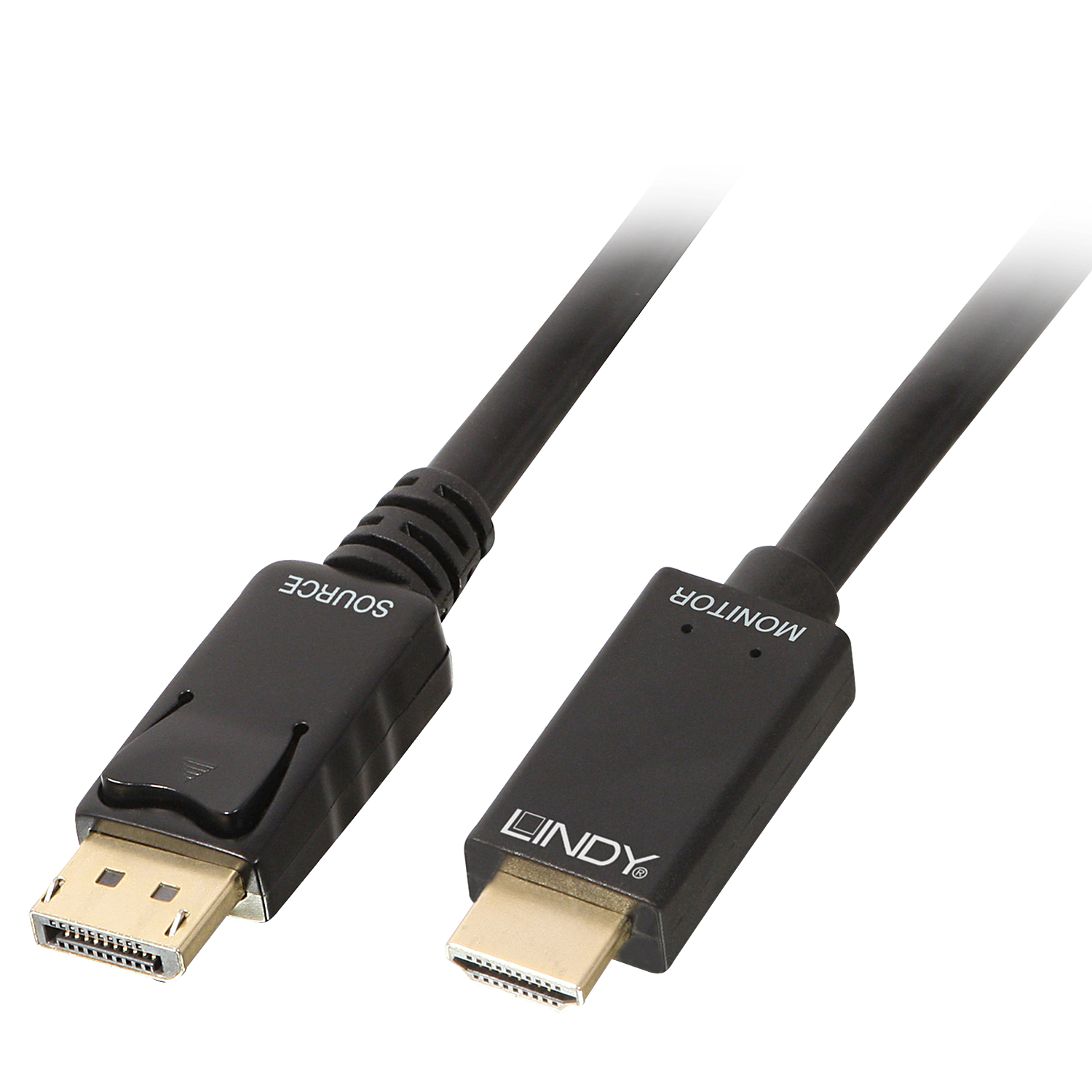 Lindy - Video- / Audiokabel - DisplayPort / HDMI - DisplayPort (M) eingerastet bis HDMI (M) - 5,0m - passiv, 4K Unterst�tzung (36924) von Lindy