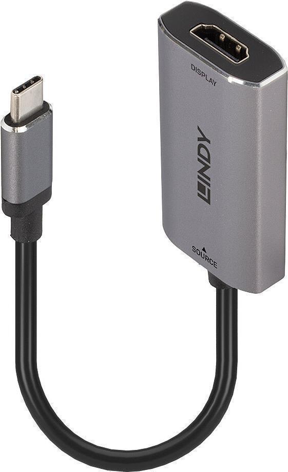 Lindy - Videoadapter - USB-C männlich zu HDMI weiblich - Grau - 8K Unterstützung Lindy - Videoadapter - USB-C männlich zu HDMI weiblich - Grau - 8K Unterstützung von Lindy