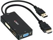 Lindy - Videokonverter - HDMI - DVI, DisplayPort, VGA - Schwarz Lindy - Videokonverter - HDMI - DVI, DisplayPort, VGA - Schwarz von Lindy