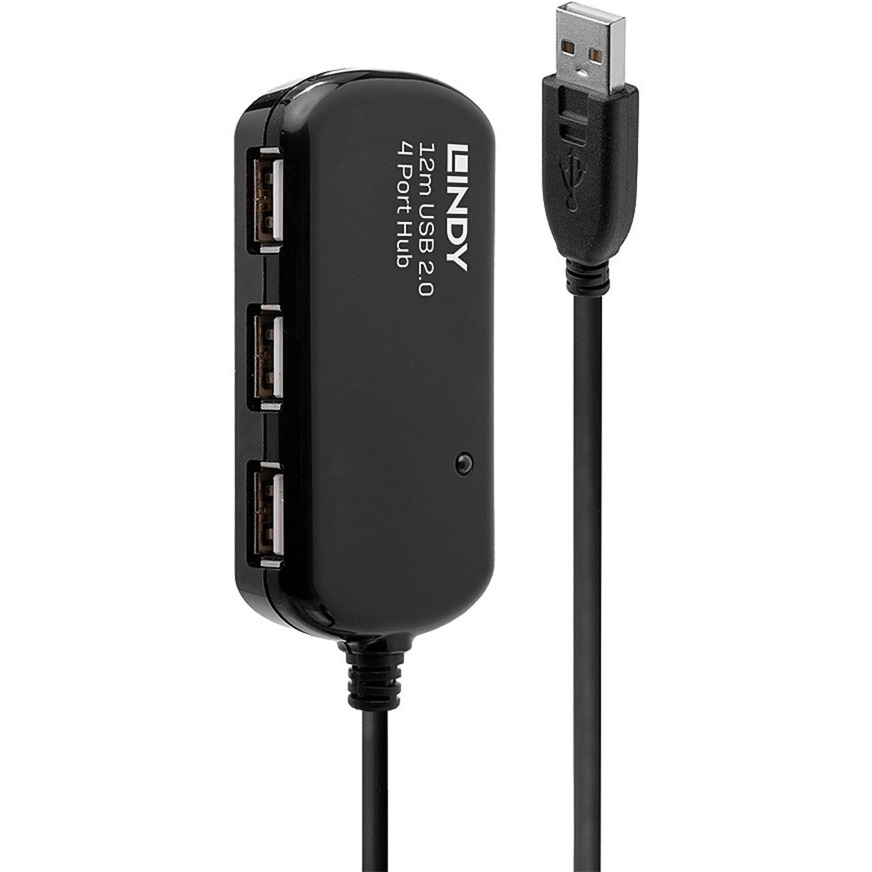 USB 2.0 Aktivverlängerungshub Pro 2.0 12m, USB-Hub von Lindy