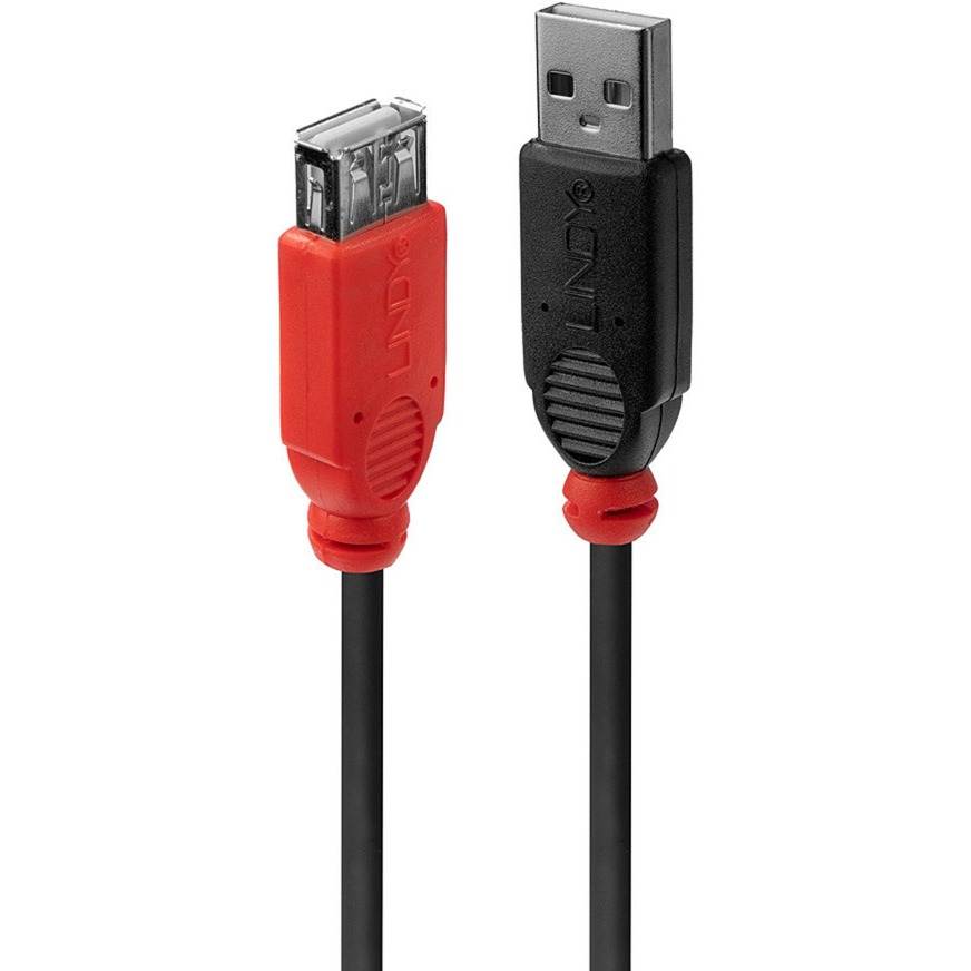 USB 2.0 Aktivverlängerungskabel Slim, USB-A Stecker > USB-A Buchse von Lindy
