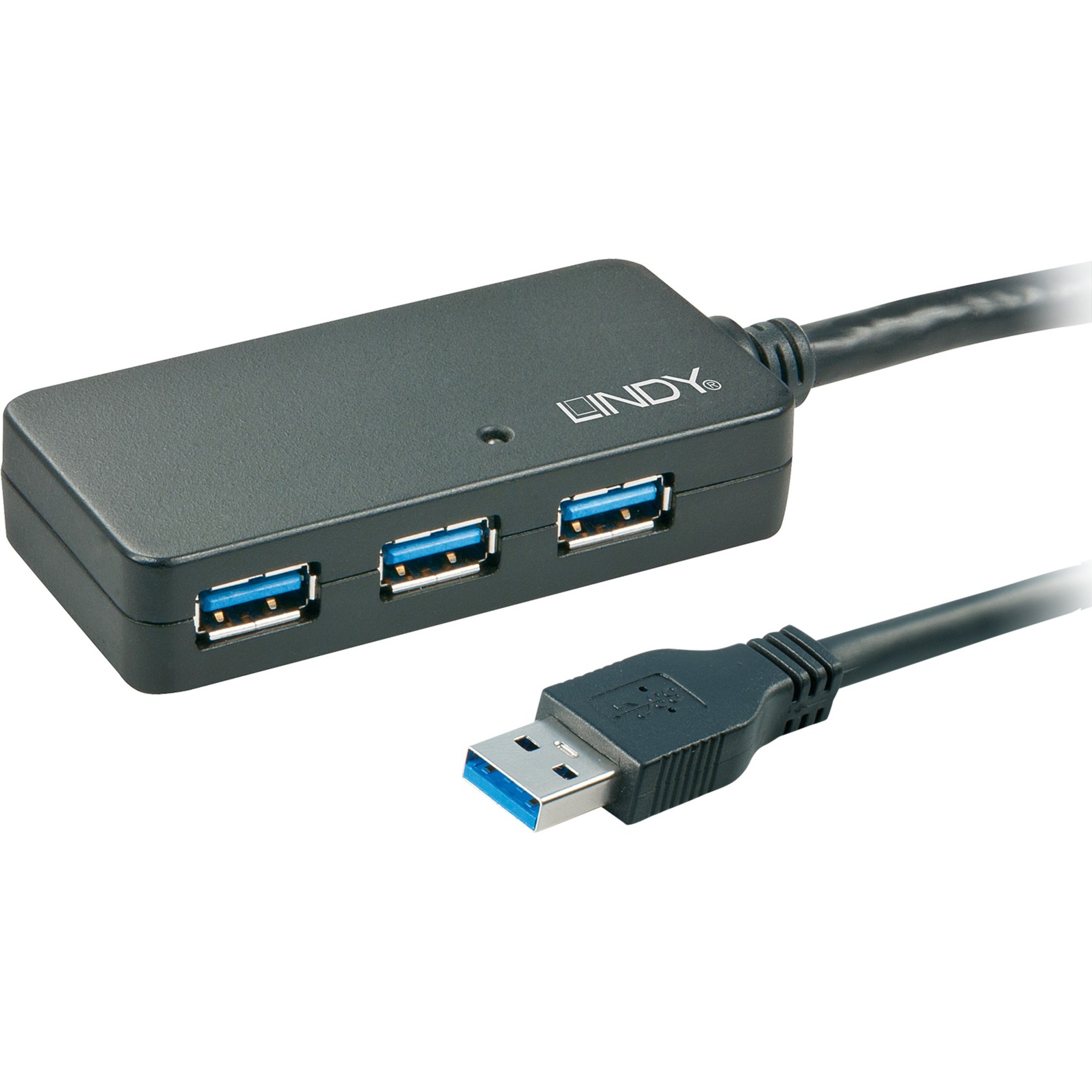 USB 3.2 Gen 1 Aktivhub Pro, USB-A Stecker > 3x USB-A Buchse, USB-Hub von Lindy