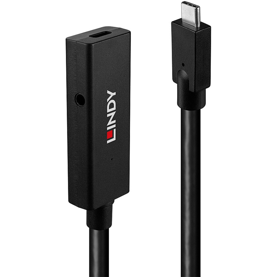 USB 3.2 Gen 2 Aktivverlängerungskabel, USB-C Stecker > USB-C Buchse von Lindy