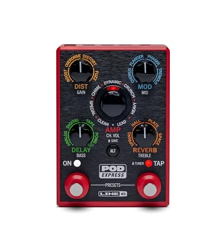 Line 6 POD Express Gitarrenverstärker und Effektprozessor mit 7 Verstärkermodellen, 16 Effektmodellen, 21 Presets und einfachen Bedienelementen – Leichtes, kompaktes Design Line 6 POD Express Gitarrenverstärker und Effektprozessor mit 7 Verstärkermodellen, 16 Effektmodellen, 21 Presets und einfachen Bedienelementen – Leichtes, kompaktes Design von Line 6