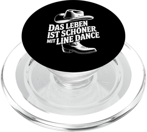 Leben schöner mit Line Dance Tanzgruppen Countrydance PopSockets PopGrip für MagSafe Leben schöner mit Line Dance Tanzgruppen Countrydance PopSockets PopGrip für MagSafe von Line Dance Motive und Designs und Sprüche