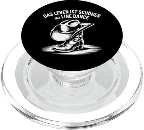 Leben schöner mit Line Dance Tanzgruppen Countrydance PopSockets PopGrip für MagSafe Leben schöner mit Line Dance Tanzgruppen Countrydance PopSockets PopGrip für MagSafe von Line Dance Motive und Designs und Sprüche