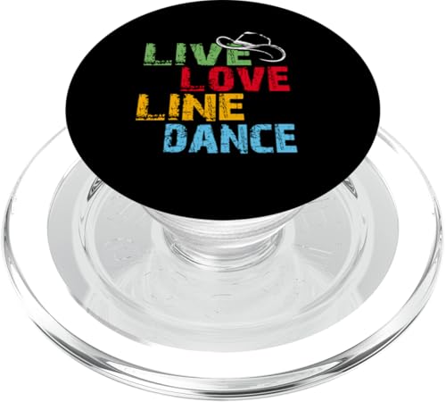 Live and Love Line Dance Zeit Tanzgruppen Choreografen PopSockets PopGrip für MagSafe Live and Love Line Dance Zeit Tanzgruppen Choreografen PopSockets PopGrip für MagSafe von Line Dance Motive und Designs und Sprüche