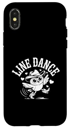 Love Line Dance lustige Eule Tanzgruppen Choreografen Hülle für iPhone X/XS von Line Dance Motive und Designs und Sprüche