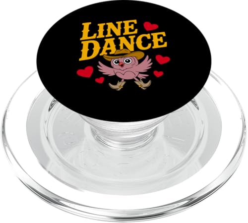 Love Line Dance lustige Eule Tanzgruppen Choreografen PopSockets PopGrip für MagSafe von Line Dance Motive und Designs und Sprüche