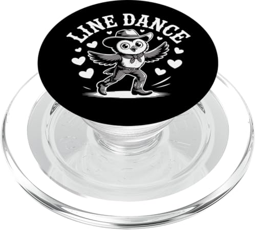 Love Line Dance lustige Eule Tanzgruppen Choreografen PopSockets PopGrip für MagSafe von Line Dance Motive und Designs und Sprüche