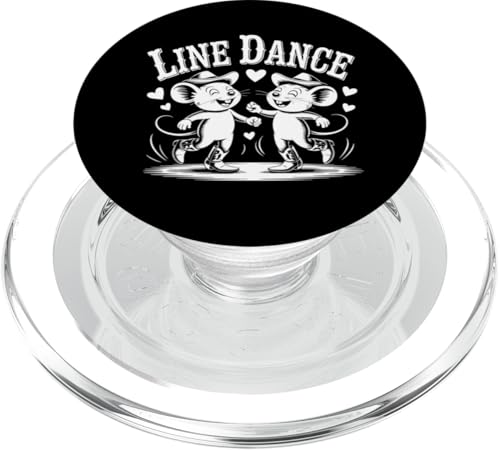Love Line Dance lustige Mäuse Tanzgruppen Choreografen PopSockets PopGrip für MagSafe von Line Dance Motive und Designs und Sprüche