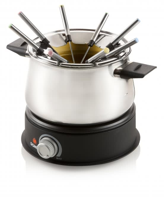 Domo DO 706 F Fondue Edelstahl 1,4l 1500W 8 Gabeln (A) von Linea 2000 B.V.B.A.
