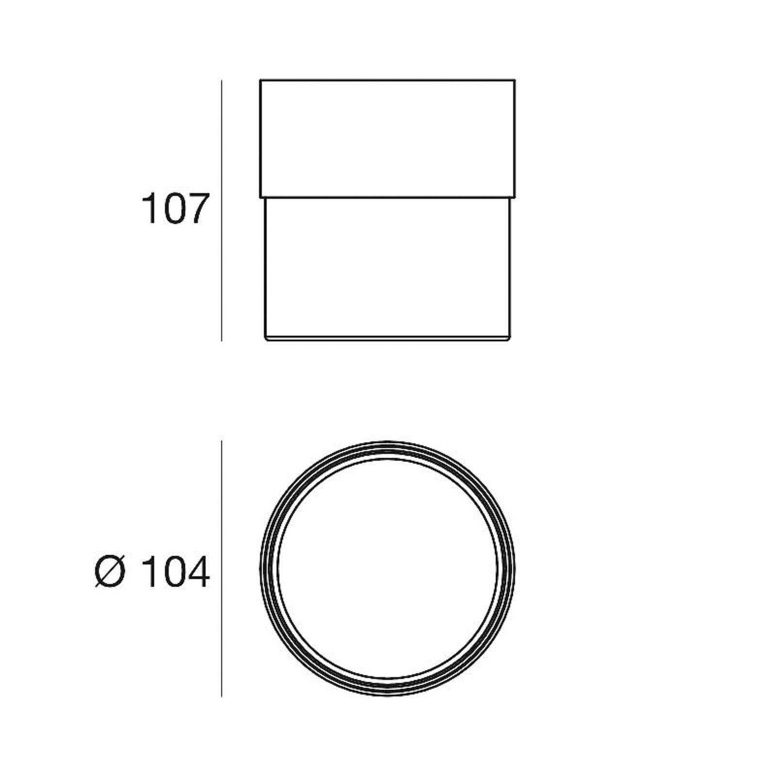 LED-Deckenleuchte Crumb, schwarz, Ø 10,4 cm, Eisen, Glas LED-Deckenleuchte Crumb, schwarz, Ø 10,4 cm, Eisen, Glas von Linea Light