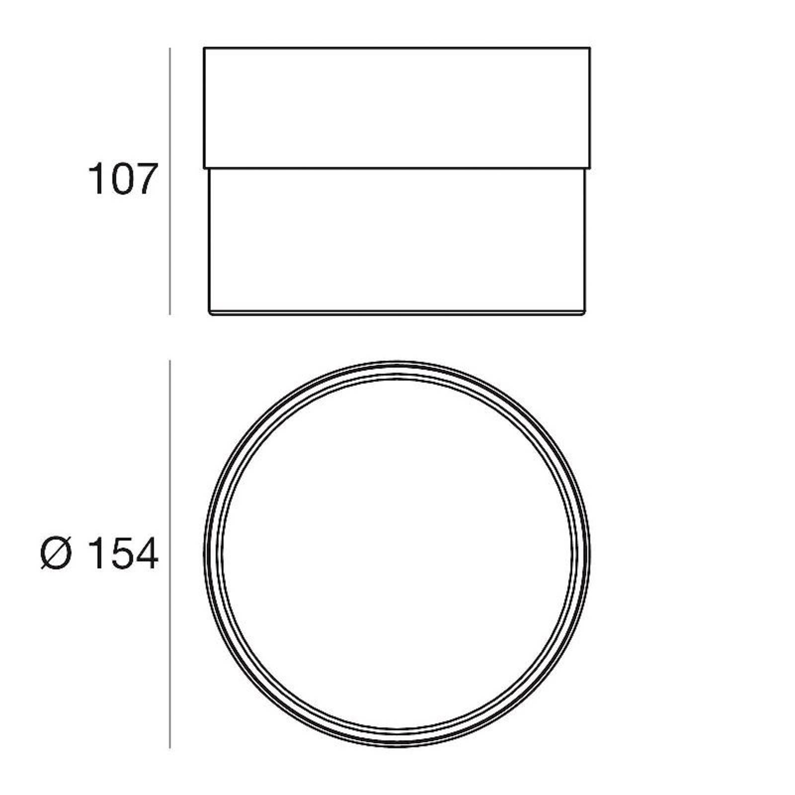 LED-Deckenleuchte Crumb, schwarz, Ø 15,4 cm, Eisen, Glas LED-Deckenleuchte Crumb, schwarz, Ø 15,4 cm, Eisen, Glas von Linea Light