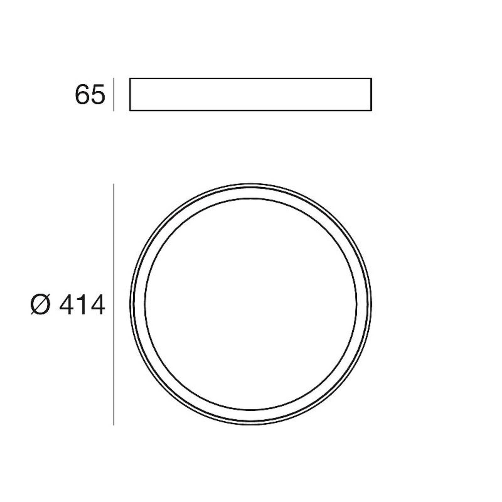 LED-Deckenleuchte Tara R, Ø 41,4 cm, schwarz, Alu, 3.000 K LED-Deckenleuchte Tara R, Ø 41,4 cm, schwarz, Alu, 3.000 K von Linea Light