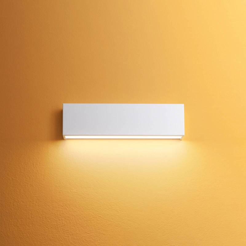 LED-Wandleuchte Box W2 Bi-Emission, B 31,9 cm, weiß, 2700 K von Linea Light