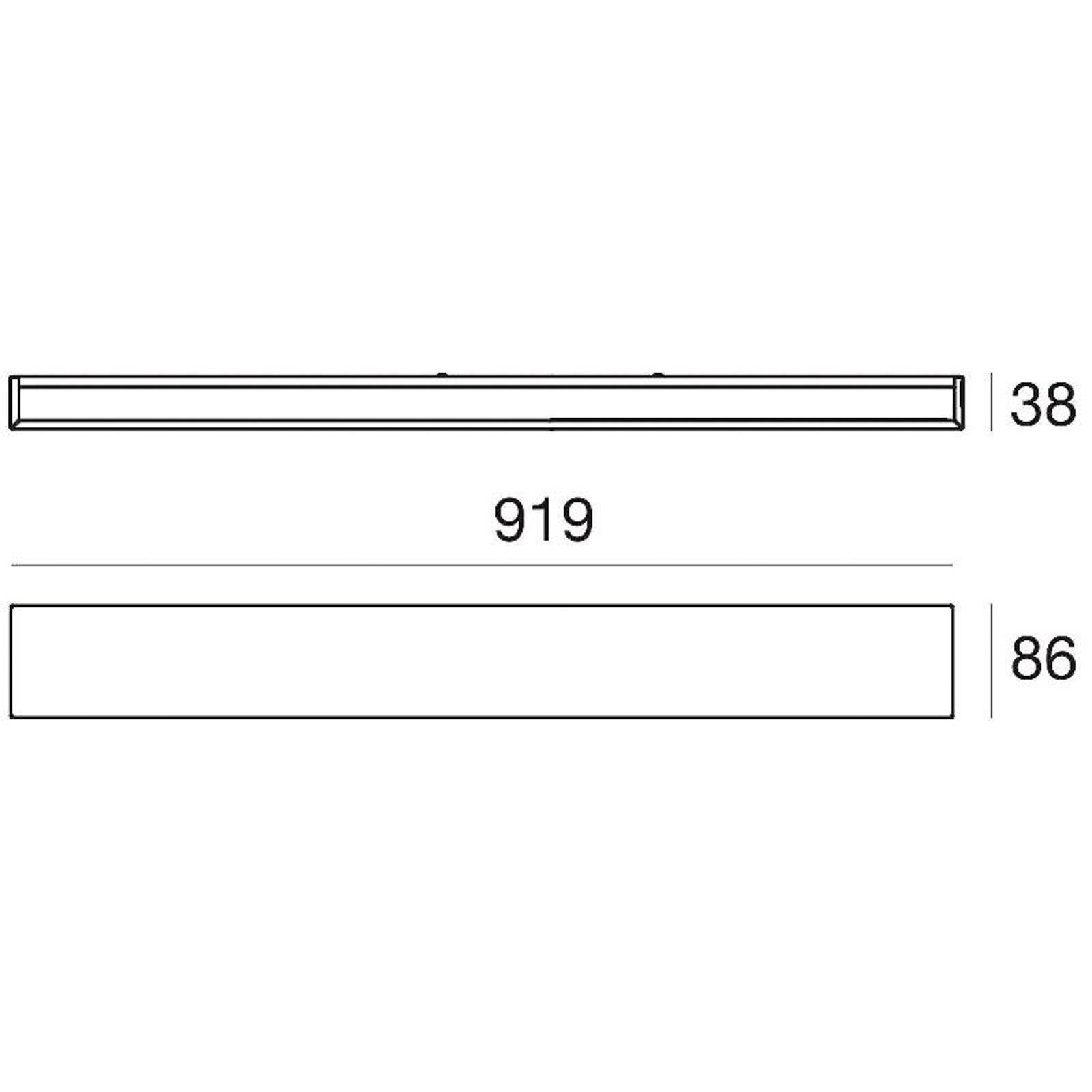 LED-Wandleuchte Box W2 Bi-Emission, B 91,9 cm, weiß, 2700 K LED-Wandleuchte Box W2 Bi-Emission, B 91,9 cm, weiß, 2700 K von Linea Light