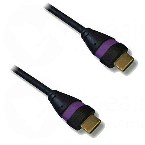 Lineaire HDMI-Kabel, Typ A, männlich Noir / Mauve 1m50 von Lineaire