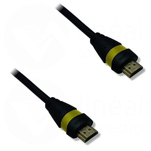 Lineaire HDMI-Kabel, Typ A, männlich Schwarz/Gelb 10m von Lineaire