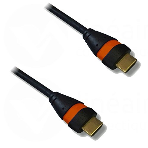 Lineaire HDMI-Kabel, Typ A, männlich schwarz/orange 1m50 von Lineaire