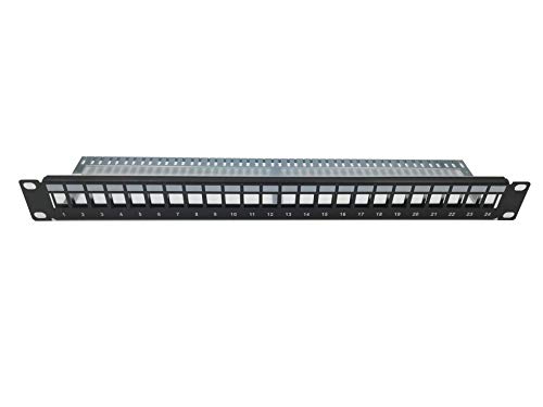 Linéaire LAPB50 Brasspaneel, 19 Zoll, 24 Ports, mit Massewiederherstellung, für Installation mit Kern, geschirmtes Keystone Modul Linéaire LAPB50 Brasspaneel, 19 Zoll, 24 Ports, mit Massewiederherstellung, für Installation mit Kern, geschirmtes Keystone Modul von Linéaire