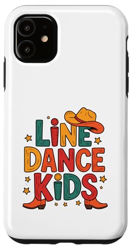 Line Dance Kinder fröhliche Kinder tanzen Hülle für iPhone 11 von Linedance Fröhliche Line Dance Designs für Kinder