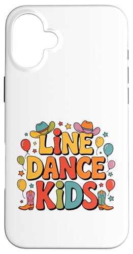 Line Dance Kinder fröhliche Kinder tanzen Hülle für iPhone 16 Plus Line Dance Kinder fröhliche Kinder tanzen Hülle für iPhone 16 Plus von Linedance Fröhliche Line Dance Designs für Kinder