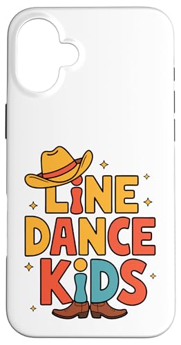 Line Dance Kinder fröhliche Kinder tanzen Hülle für iPhone 16 Plus Line Dance Kinder fröhliche Kinder tanzen Hülle für iPhone 16 Plus von Linedance Fröhliche Line Dance Designs für Kinder