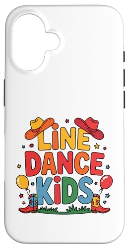 Line Dance Kinder fröhliche Kinder tanzen Hülle für iPhone 16 Line Dance Kinder fröhliche Kinder tanzen Hülle für iPhone 16 von Linedance Fröhliche Line Dance Designs für Kinder