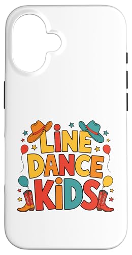 Line Dance Kinder fröhliche Kinder tanzen Hülle für iPhone 16 Line Dance Kinder fröhliche Kinder tanzen Hülle für iPhone 16 von Linedance Fröhliche Line Dance Designs für Kinder