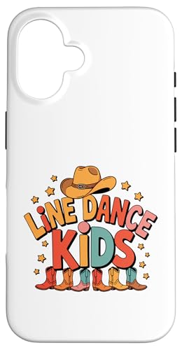 Line Dance Kinder fröhliche Kinder tanzen Hülle für iPhone 16 Line Dance Kinder fröhliche Kinder tanzen Hülle für iPhone 16 von Linedance Fröhliche Line Dance Designs für Kinder
