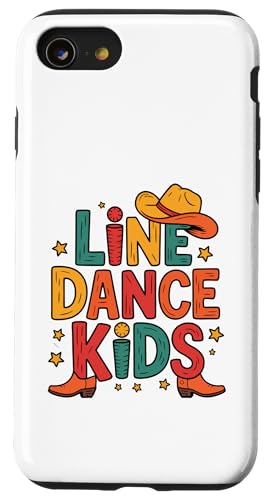 Line Dance Kinder fröhliche Kinder tanzen Hülle für iPhone SE (2020) / 7 / 8 von Linedance Fröhliche Line Dance Designs für Kinder