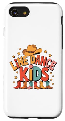 Line Dance Kinder fröhliche Kinder tanzen Hülle für iPhone SE (2020) / 7 / 8 von Linedance Fröhliche Line Dance Designs für Kinder