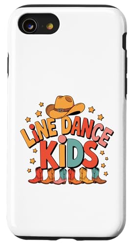 Line Dance Kinder fröhliche Kinder tanzen Hülle für iPhone SE (2020) / 7 / 8 von Linedance Fröhliche Line Dance Designs für Kinder