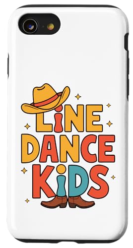 Line Dance Kinder fröhliche Kinder tanzen Hülle für iPhone SE (2020) / 7 / 8 von Linedance Fröhliche Line Dance Designs für Kinder