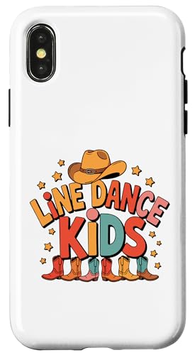 Line Dance Kinder fröhliche Kinder tanzen Hülle für iPhone X/XS Line Dance Kinder fröhliche Kinder tanzen Hülle für iPhone X/XS von Linedance Fröhliche Line Dance Designs für Kinder