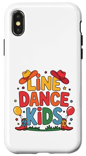 Line Dance Kinder fröhliche Kinder tanzen Hülle für iPhone X/XS Line Dance Kinder fröhliche Kinder tanzen Hülle für iPhone X/XS von Linedance Fröhliche Line Dance Designs für Kinder