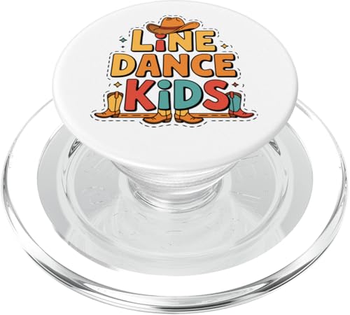 Line Dance Kinder fröhliche Kinder tanzen PopSockets PopGrip für MagSafe Line Dance Kinder fröhliche Kinder tanzen PopSockets PopGrip für MagSafe von Linedance Fröhliche Line Dance Designs für Kinder
