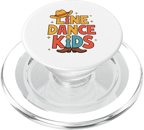 Line Dance Kinder fröhliche Kinder tanzen PopSockets PopGrip für MagSafe Line Dance Kinder fröhliche Kinder tanzen PopSockets PopGrip für MagSafe von Linedance Fröhliche Line Dance Designs für Kinder