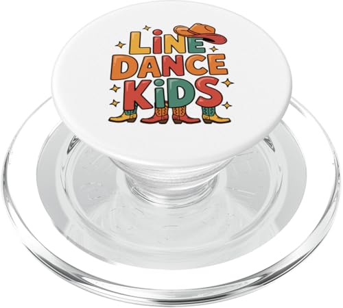 Line Dance Kinder fröhliche Kinder tanzen PopSockets PopGrip für MagSafe Line Dance Kinder fröhliche Kinder tanzen PopSockets PopGrip für MagSafe von Linedance Fröhliche Line Dance Designs für Kinder