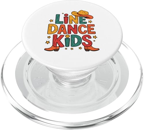 Line Dance Kinder fröhliche Kinder tanzen PopSockets PopGrip für MagSafe Line Dance Kinder fröhliche Kinder tanzen PopSockets PopGrip für MagSafe von Linedance Fröhliche Line Dance Designs für Kinder