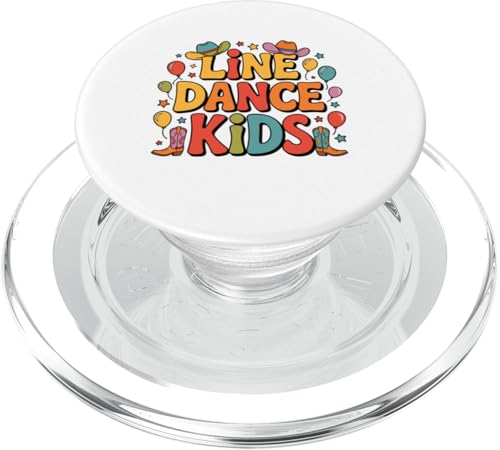 Line Dance Kinder fröhliche Kinder tanzen PopSockets PopGrip für MagSafe Line Dance Kinder fröhliche Kinder tanzen PopSockets PopGrip für MagSafe von Linedance Fröhliche Line Dance Designs für Kinder