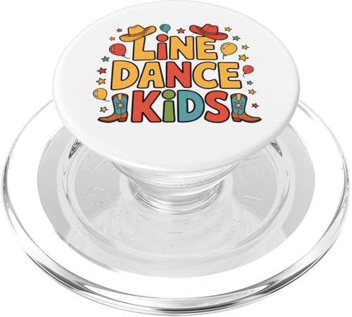 Line Dance Kinder fröhliche Kinder tanzen PopSockets PopGrip für MagSafe Line Dance Kinder fröhliche Kinder tanzen PopSockets PopGrip für MagSafe von Linedance Fröhliche Line Dance Designs für Kinder