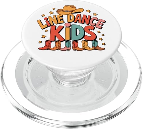 Line Dance Kinder fröhliche Kinder tanzen PopSockets PopGrip für MagSafe Line Dance Kinder fröhliche Kinder tanzen PopSockets PopGrip für MagSafe von Linedance Fröhliche Line Dance Designs für Kinder