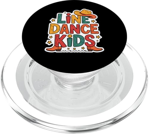 Line Dance Kinder fröhliche Kinder tanzen PopSockets PopGrip für MagSafe Line Dance Kinder fröhliche Kinder tanzen PopSockets PopGrip für MagSafe von Linedance Fröhliche Line Dance Designs für Kinder