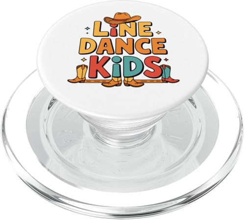 Line Dance Kinder fröhliche Kinder tanzen PopSockets PopGrip für MagSafe Line Dance Kinder fröhliche Kinder tanzen PopSockets PopGrip für MagSafe von Linedance Fröhliche Line Dance Designs für Kinder