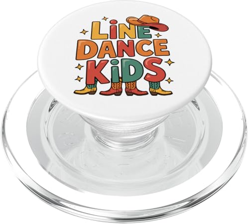 Line Dance Kinder fröhliche Kinder tanzen PopSockets PopGrip für MagSafe Line Dance Kinder fröhliche Kinder tanzen PopSockets PopGrip für MagSafe von Linedance Fröhliche Line Dance Designs für Kinder