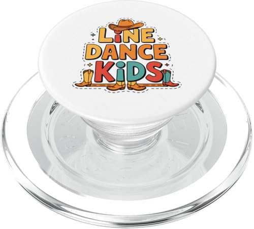 Line Dance Kinder fröhliche Kinder tanzen PopSockets PopGrip für MagSafe Line Dance Kinder fröhliche Kinder tanzen PopSockets PopGrip für MagSafe von Linedance Fröhliche Line Dance Designs für Kinder