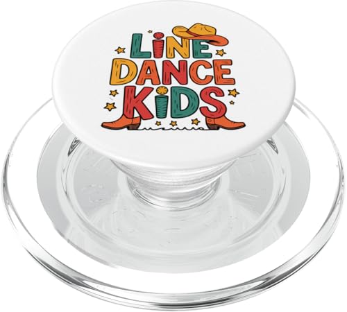 Line Dance Kinder fröhliche Kinder tanzen PopSockets PopGrip für MagSafe Line Dance Kinder fröhliche Kinder tanzen PopSockets PopGrip für MagSafe von Linedance Fröhliche Line Dance Designs für Kinder